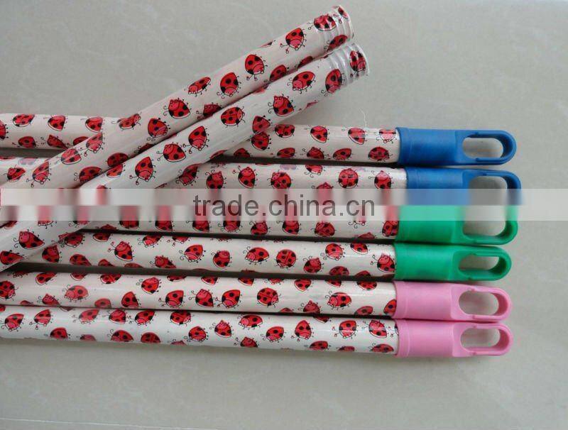 PVC coated wooden broom holder