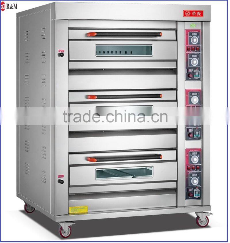 Automatic Industrial Kitchen Equipment 4/6/9 Trays Gas Pizza Oven