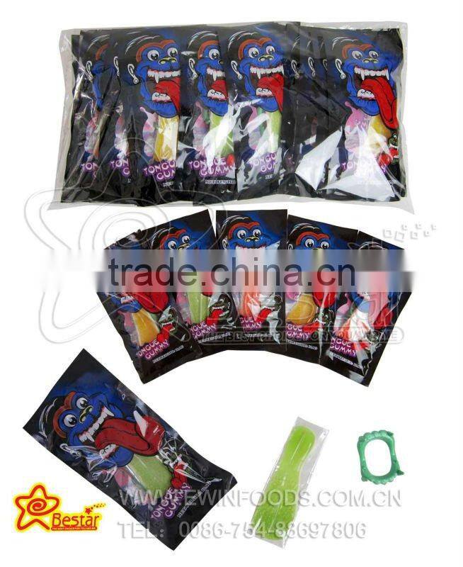 Halloween Gift !!! Big Halal Devil Teeth and Tongue Gummy Candy