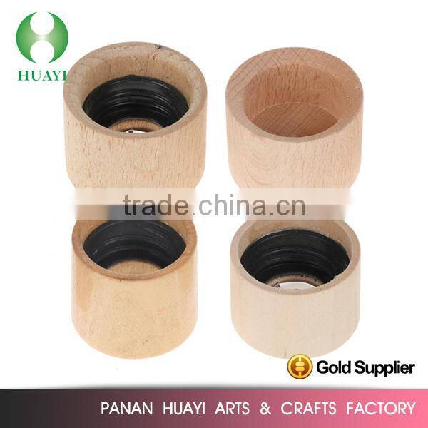 Natural color perfume wooden cap for glass bottle