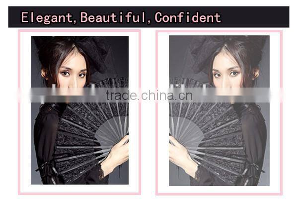 Bamboo Hand Held Folding Fan For Wedding Party Decor/Dancing Handheld Fan