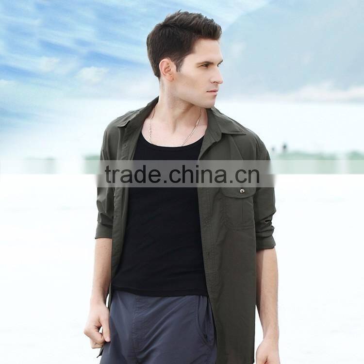 New Man Fishing Outdoor full sleeve shirt MAN coat Camping outwear Pullover Unti-UV Quick dry Hiking coat Plus size