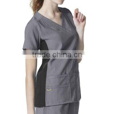 ZX OEM ODM scrubs wholesalemedical scrubs chinaMedical Wear Hospital Scrub Top 65%Polyester/ 35%Cotton
