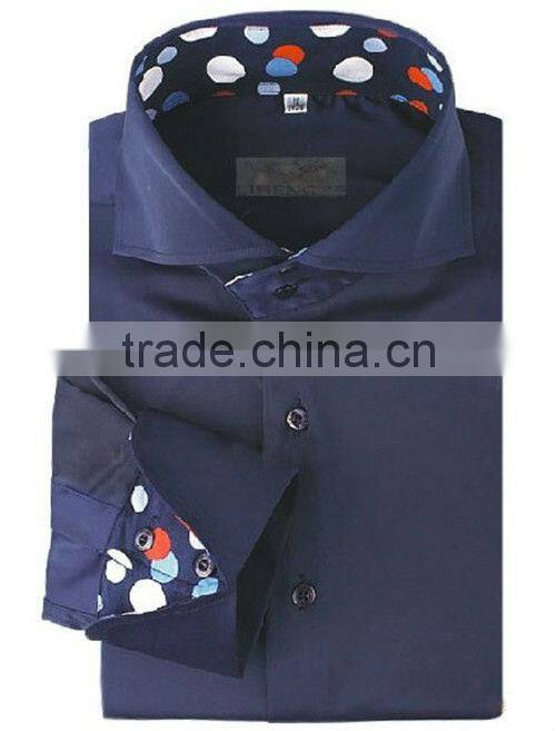 Latest design satin shirts for man italian style shirts