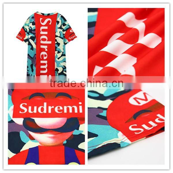 100% polyester fashion sublimation printing sport t shirt