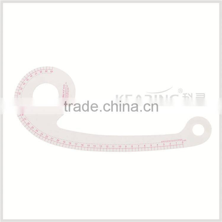 Kearing brand, 40cm plastic vary form ruler, sandwich line fashion design ruler, for curve line drawing #6040