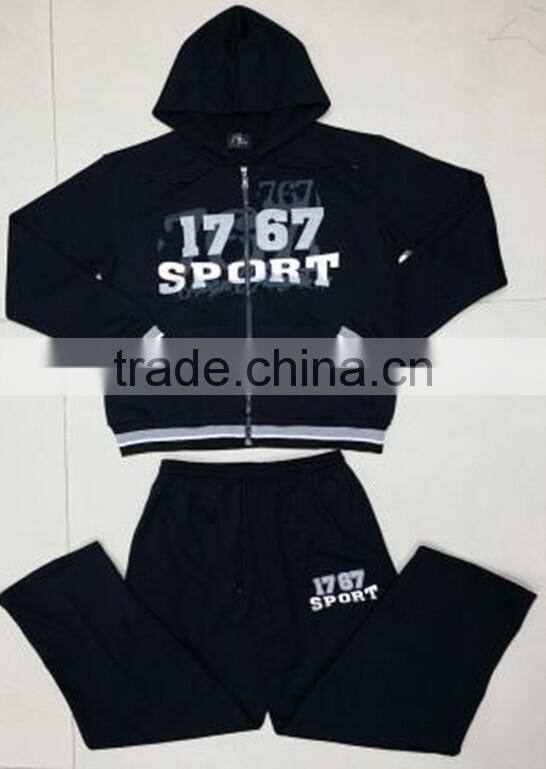 sports suits man sets spun kintted polyester men sportswear set
