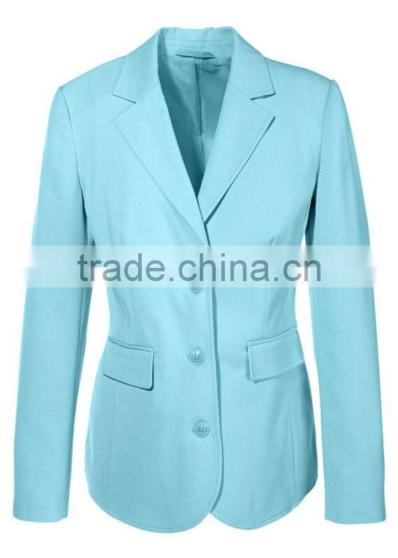 ladies blazer women's poly elastane blazer low crease blazer