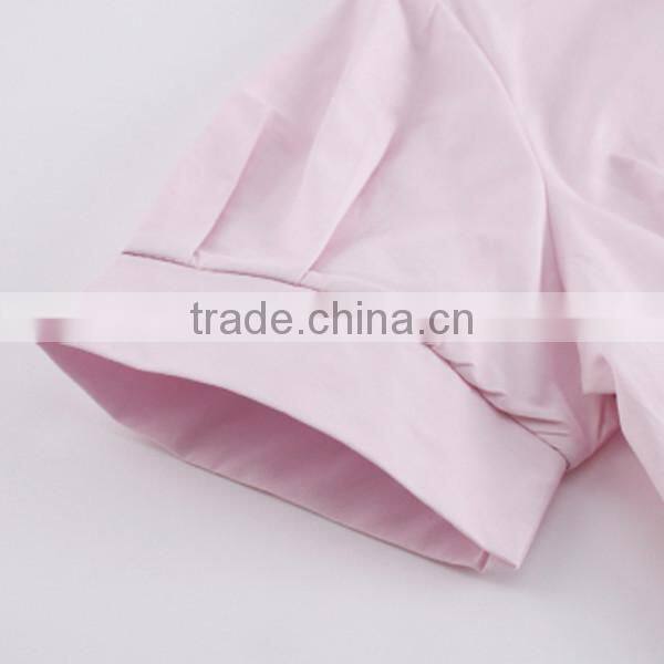 Summer New Design Plain color Short Sleeve Polo Shirts for Women / women blouse