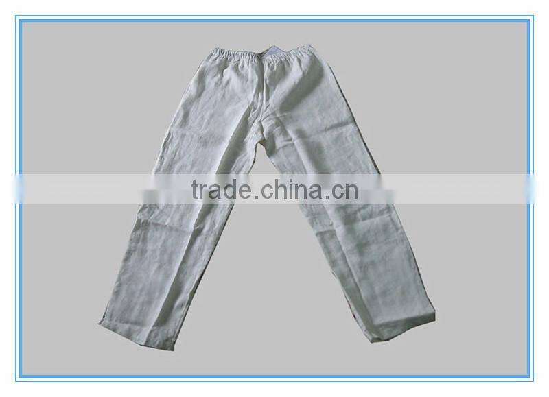 Pure Linen Straight Leg Pants For Men