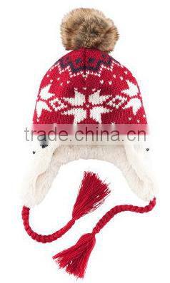 lovely fashion & popular knitted winter 100%acrylic baby hats