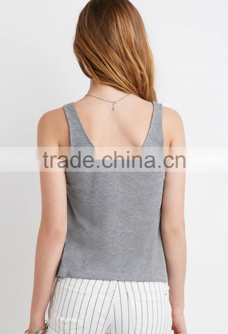 women slim fit cotton tank top