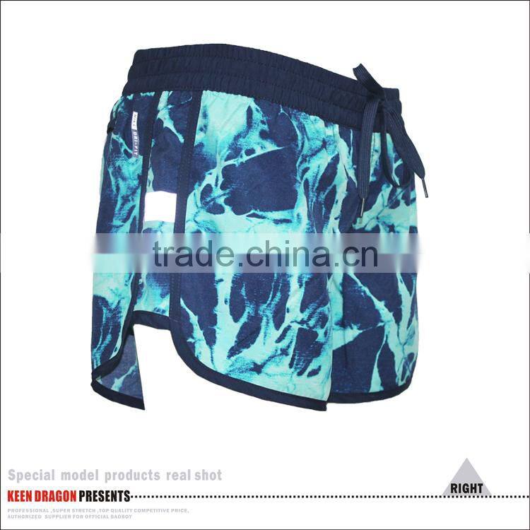 Women wear cheap Elastic Waist Sport Shorts /running short