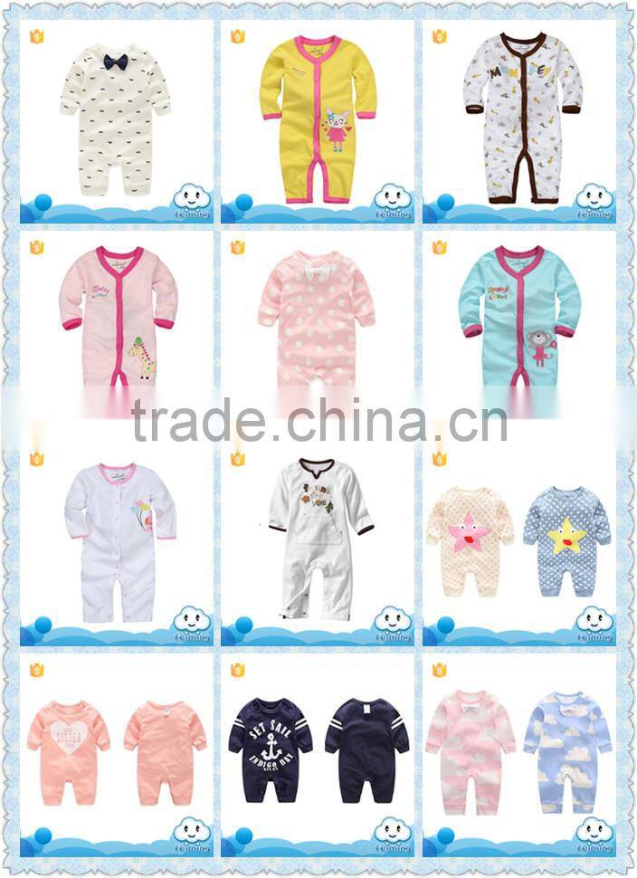 AR-271B 2017 High quality romper custom baby romper new born baby clothes romper sleepwear