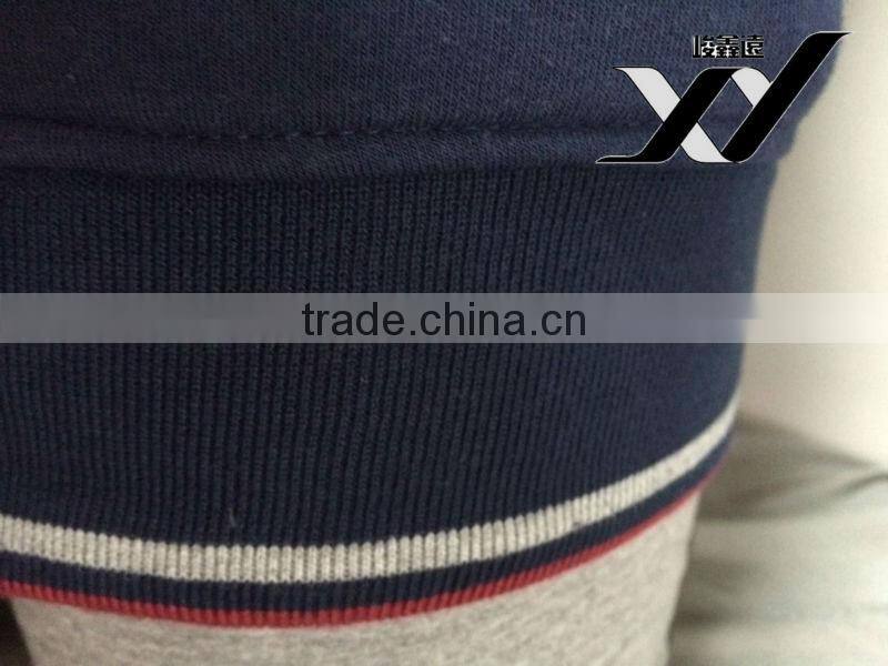 custom wholesale men cotton fleece pullover hooded sweatshirt jacket with design collar