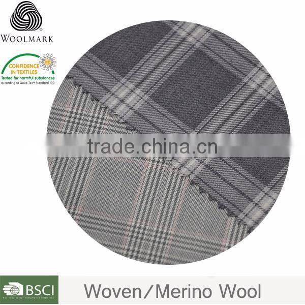 Soft dyed polyester woven fabric wool tencel fabric wholesale