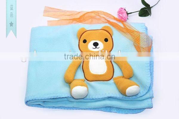 China supplier 3D bear baby blanket