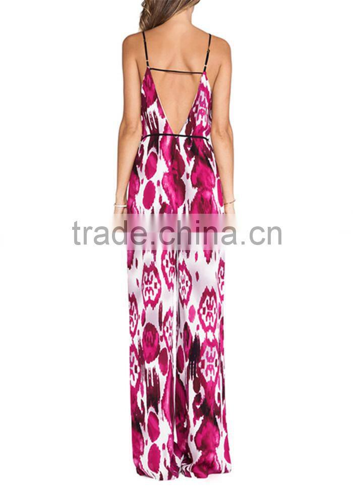 2015 latest ladies colorful one piece jumpsuit with long pants