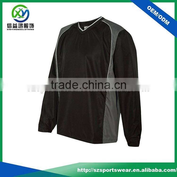 100% polyester hot selling black color mens windbreak