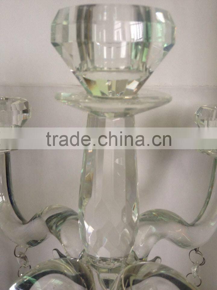wholesale crystal candle holder for centerpieces wedding