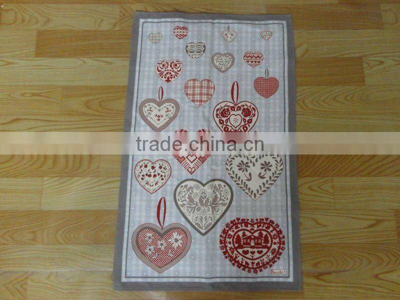 Linen/cotton printed kitchen towels