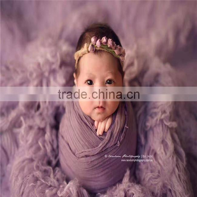 Stretch knit wrap newborn cheesecloth wrap baby swaddle warp newborn photography props