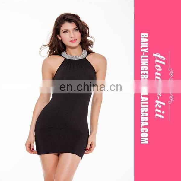 Good quality rose women sexy clubwear fashion party dress