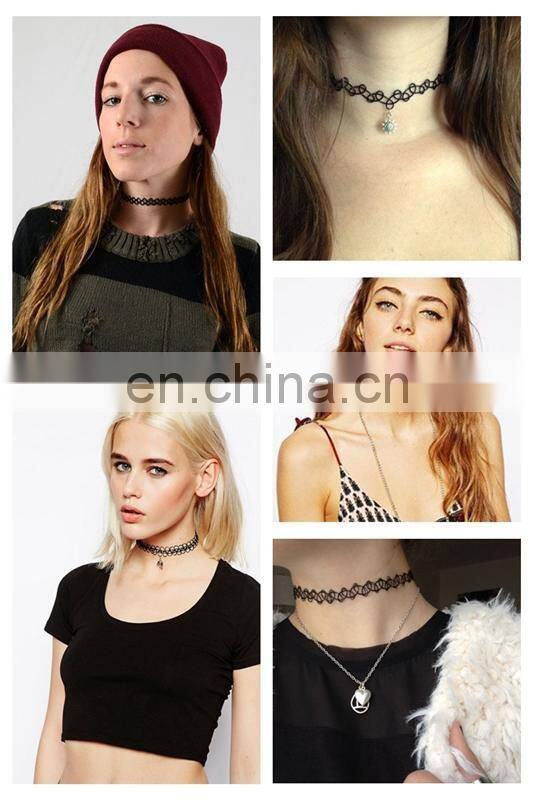 China factory customize wholesale newest fashion pendent hologram choker