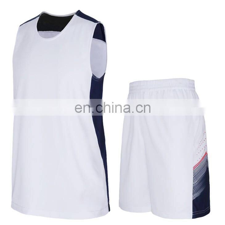 Cheap youth school team mix white and black fashion basketball uniform