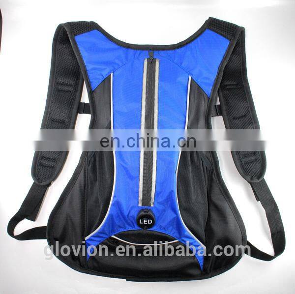 New design USB led light backpack for knight