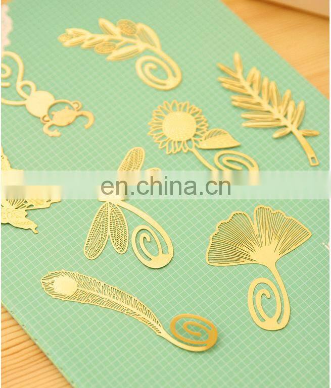 Manufacturer good quality fashion design metal bookmarker