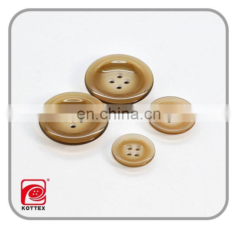 Plane convex double color, all-match, trend, hat type resin 4 hole buckle