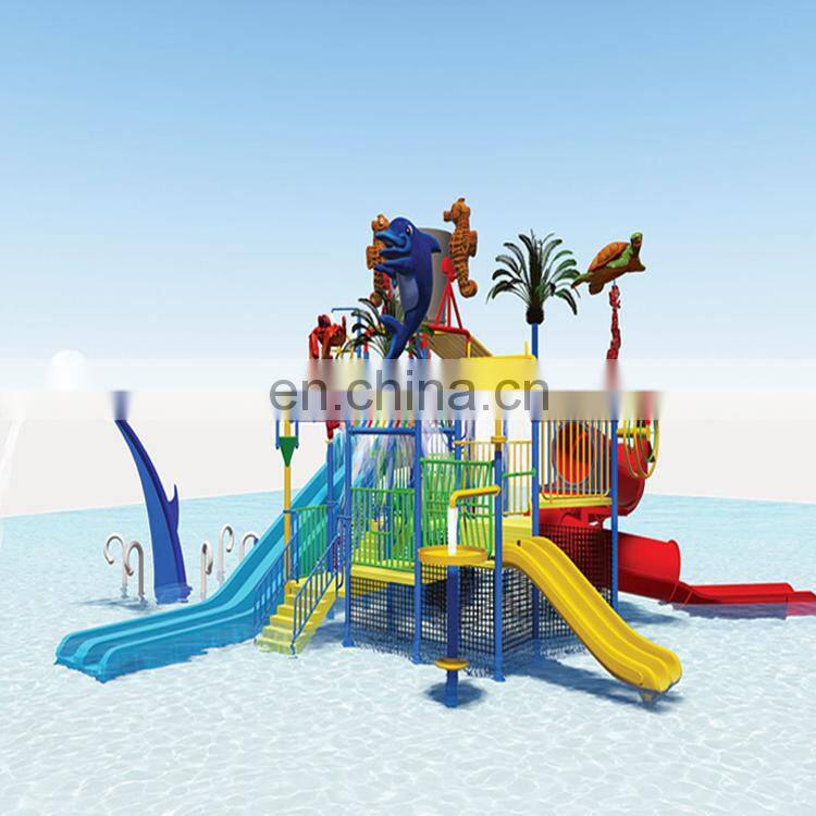 Colorful Amusement  outdoor  water park playground slides with best price to sale