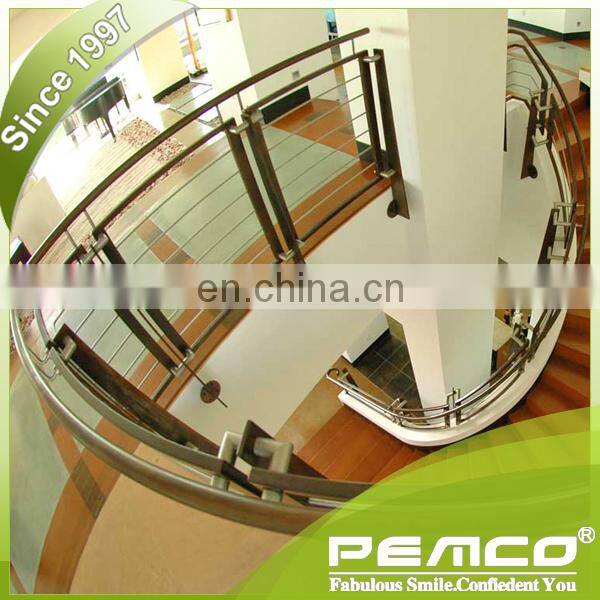 Modern Decorative Stainless Steel Frameless Stair Glass Railing/Aluminum Glass Railing