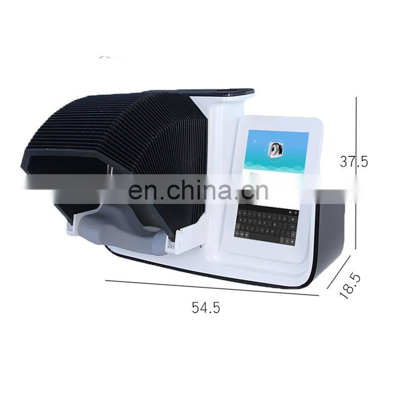 Skin condition analyser skin scanner machine with camera for moisture oil measure