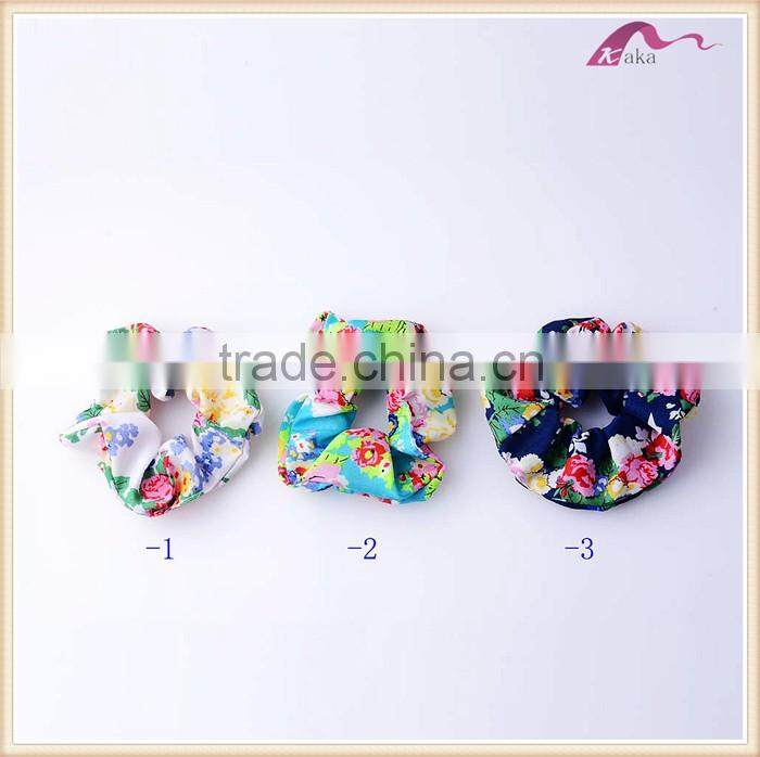 Japanese Kimono Fabric Flower Elastic Hair Bands Accessories Wholesale