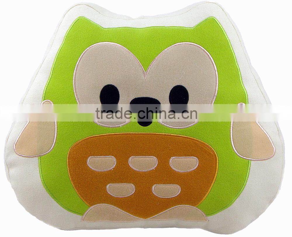 Comfortable soft owl shaped sofa cushion