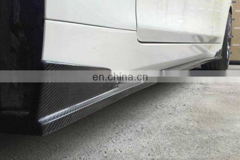 New Arrival Q50 Carbon Fiber Side Skirts Extensions for Infiniti 2014 UP