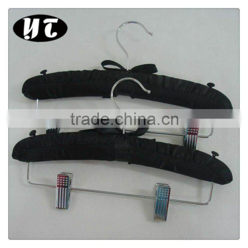 AL-297 pink clip satin padded hanger