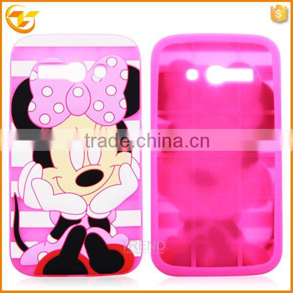 cartoon silicon cover for alcatel one touch pop c9
