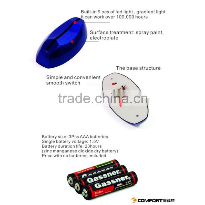 Acrylic Flashing Led Light Table Menu Restaurant Card Display Holder Stand