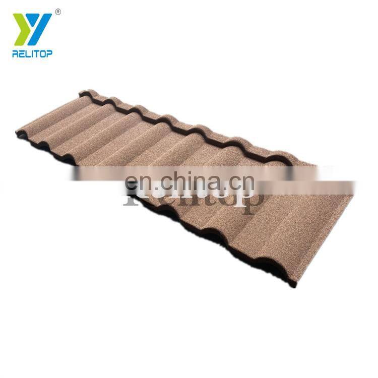 Milano Pure Blue Color Stone Coated Metal Roofing Prefab Villa House Use Galvalume Roofing Sheet Direct Sale From Manufacturer