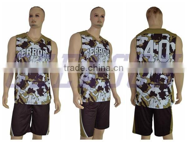 2016 Hot sale customized basketball clothes for basketball team