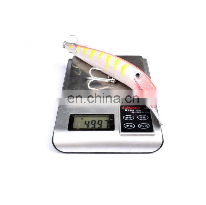 20cm 47g High Quality Wholesale Lifelike Metal Lip Long Casting Fishing Sinking Minnow Bait