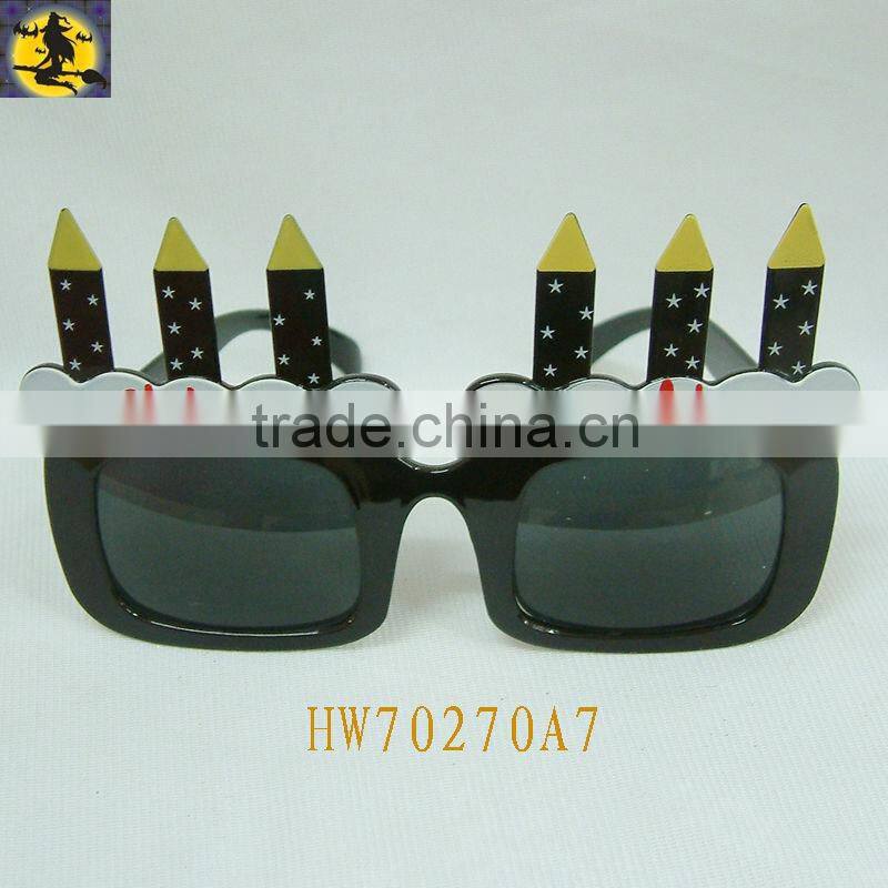 Fashion pellucid Mini Foot Stand Cheap Birthday Glasses