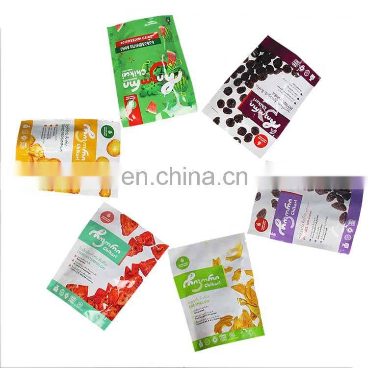 High quality custom printed matt blue white plastic food nuts packaging food packaging bag