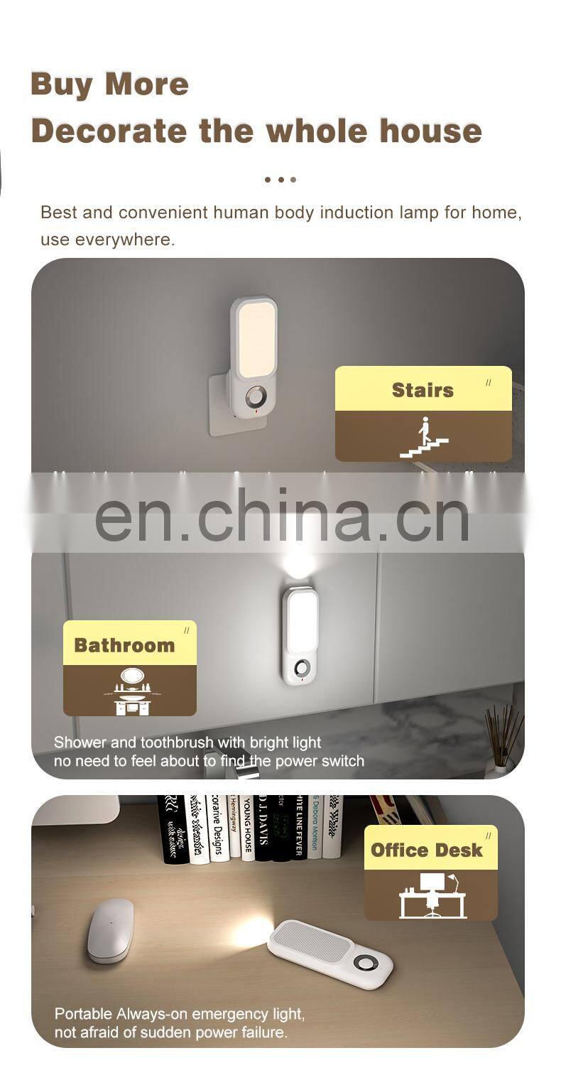 Pir Infrared Motion Sensor Bed Light With Built In Battery Under Cabinet Wardrobe Led Motion Sensor Closet Light Usb For Stairs