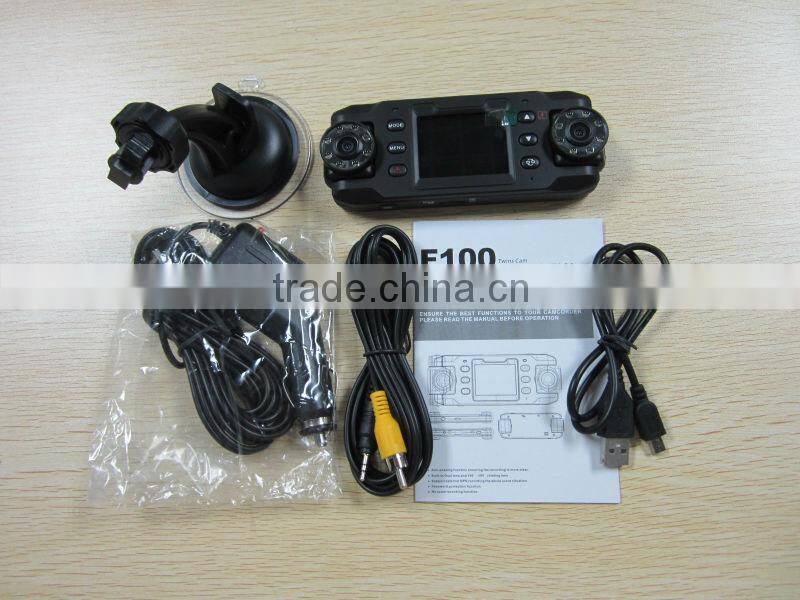 2013 New style Dual Cam 2.0-inch HD Car DVR