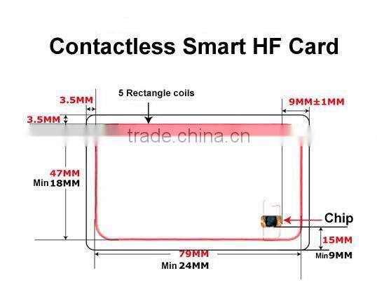 Free Sample ! RFID Contact Credit Card Size Cr80 Smart Card for Health Care Card manufacturer