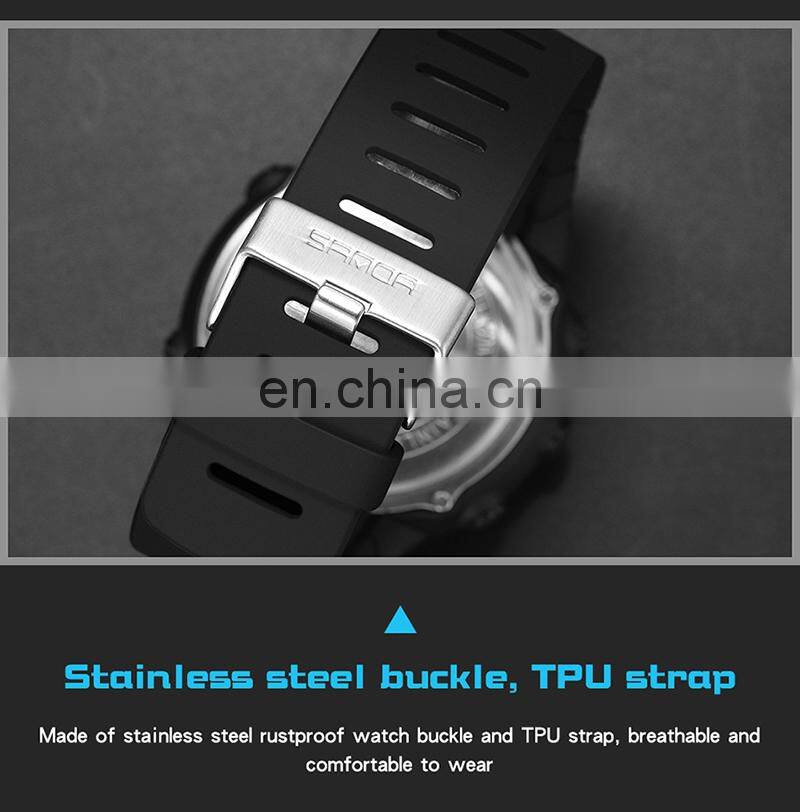 Sanda 6071 Outdoor Sports Watches Digital Male Chronograph Water Resistant Clock Watch Men